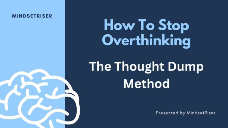 how to stop overthinking