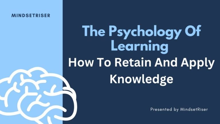 the psychology of learning