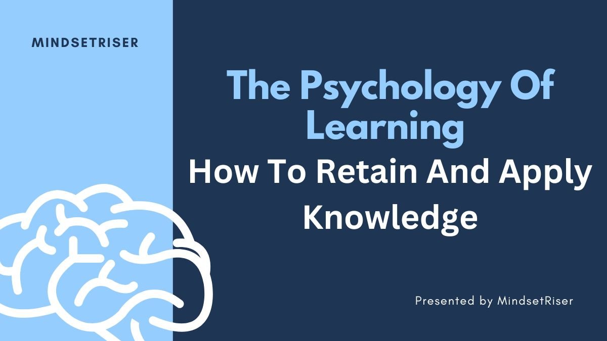 the psychology of learning