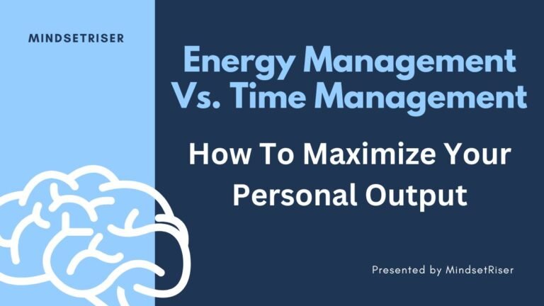energy vs time management